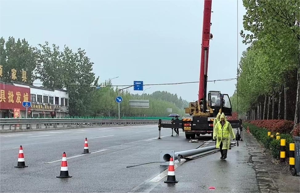 20240414：S513滕薛線滕州段提升工程加速推進(jìn)