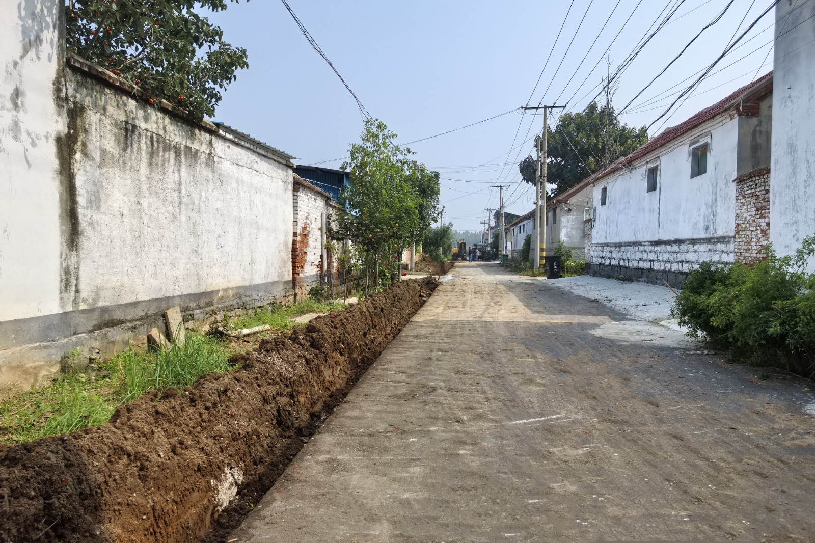 史书记带队到唐楼村督导下水道改造提升工作