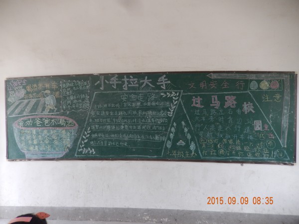 交通安全黑板报