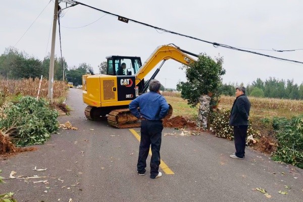 尤山子村绿化入村道路