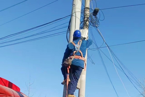 东王庄更换路灯、维修电路