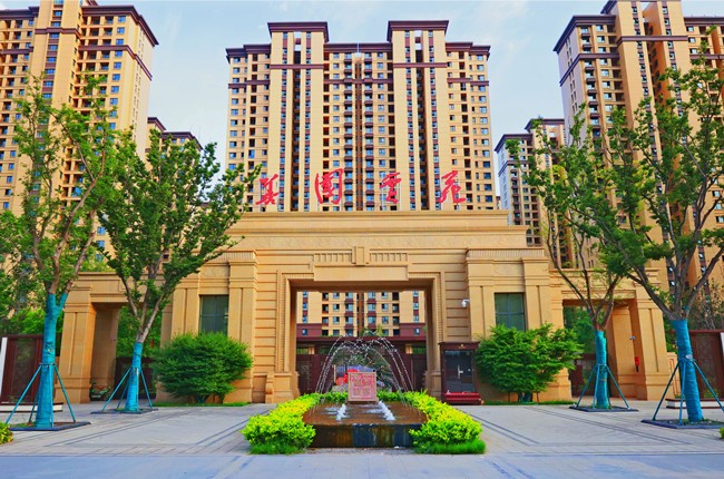 善国贾苑小区(原贾庄拆迁区域建成后北大门环境)_副本