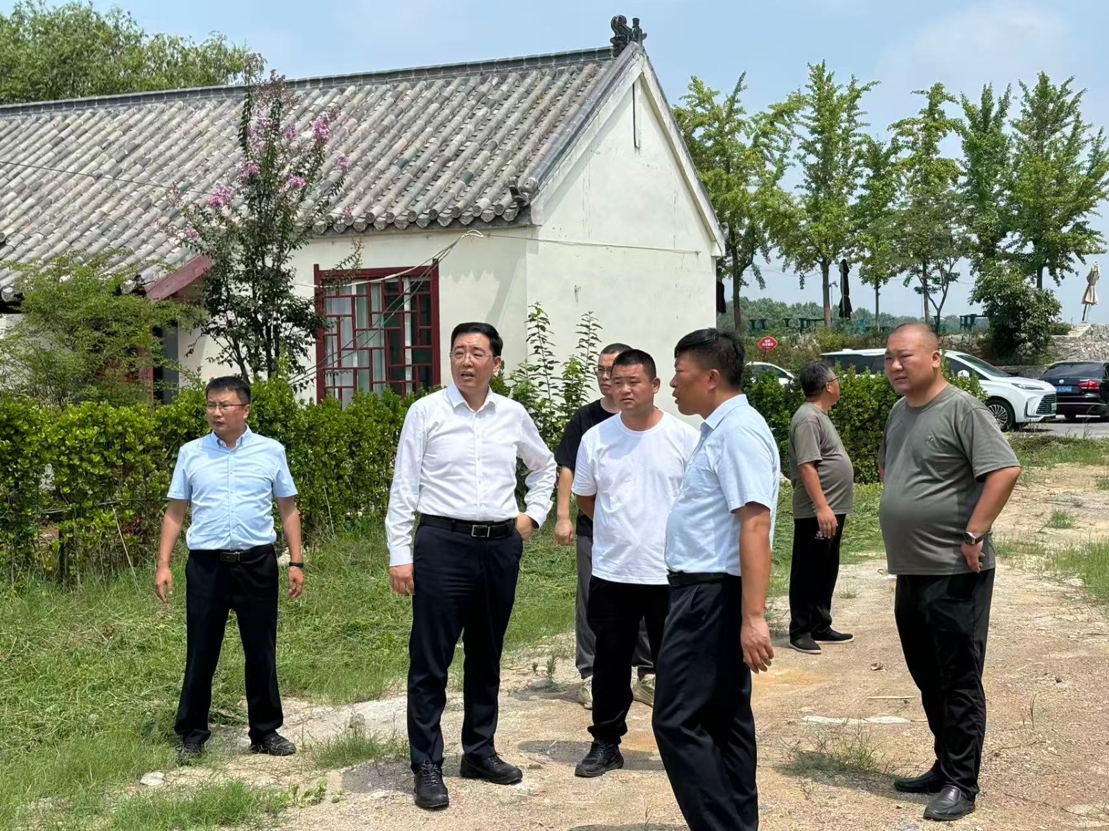 党委书记孔维刚到村级调研。