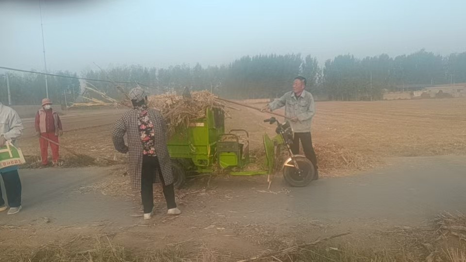 各村积极开展秸秆清理清运工作。