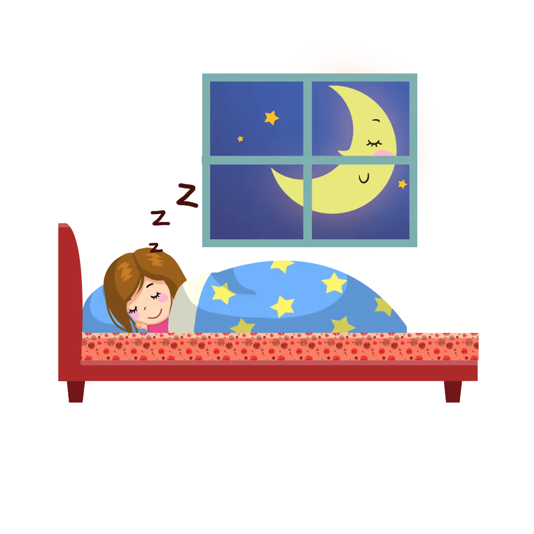 千库网_夜晚女孩睡觉卡通图_元素编号11813029.png