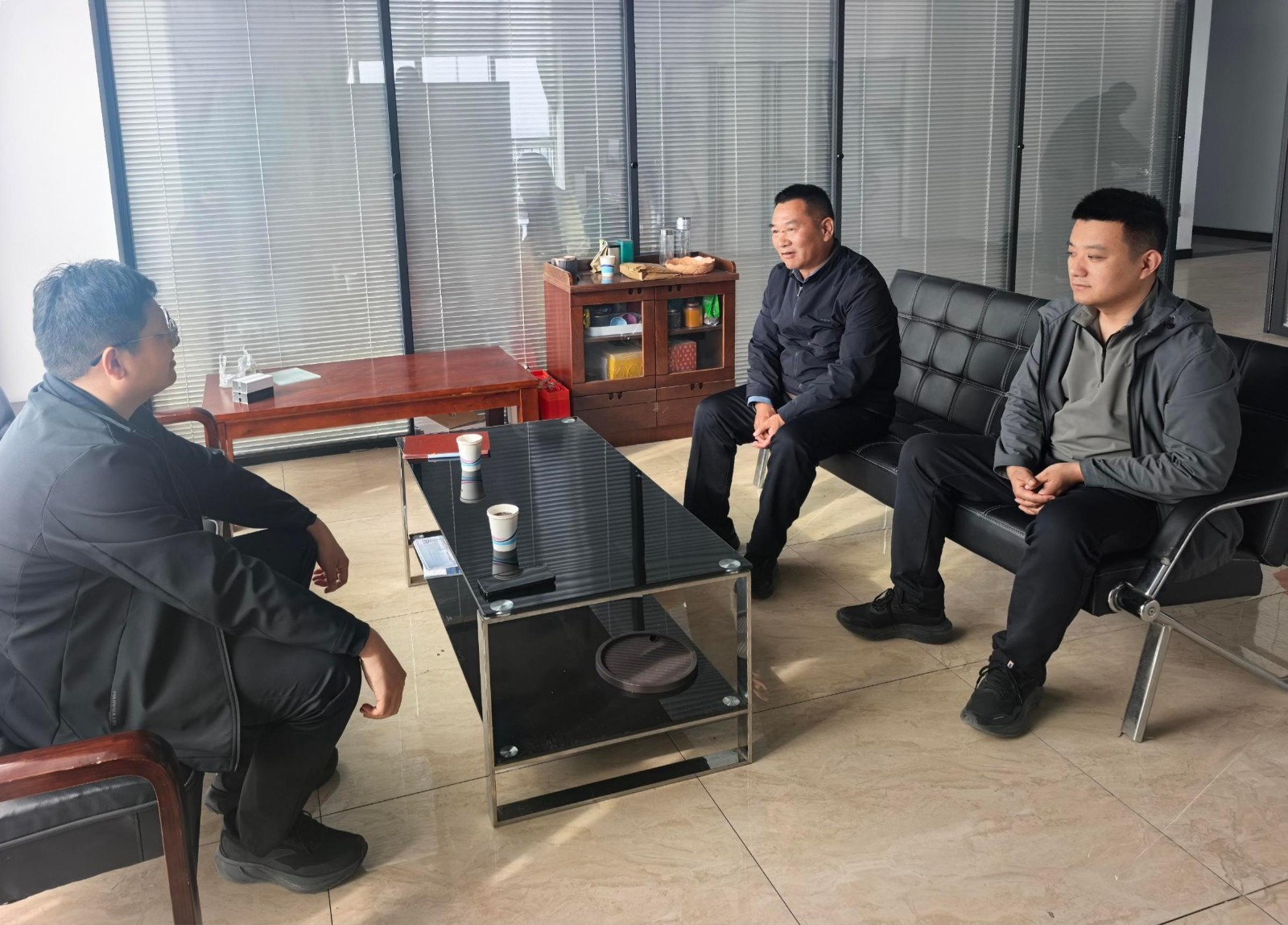 工程科到山东岳磐建筑工程有限公司调研建筑业经济运行情况。