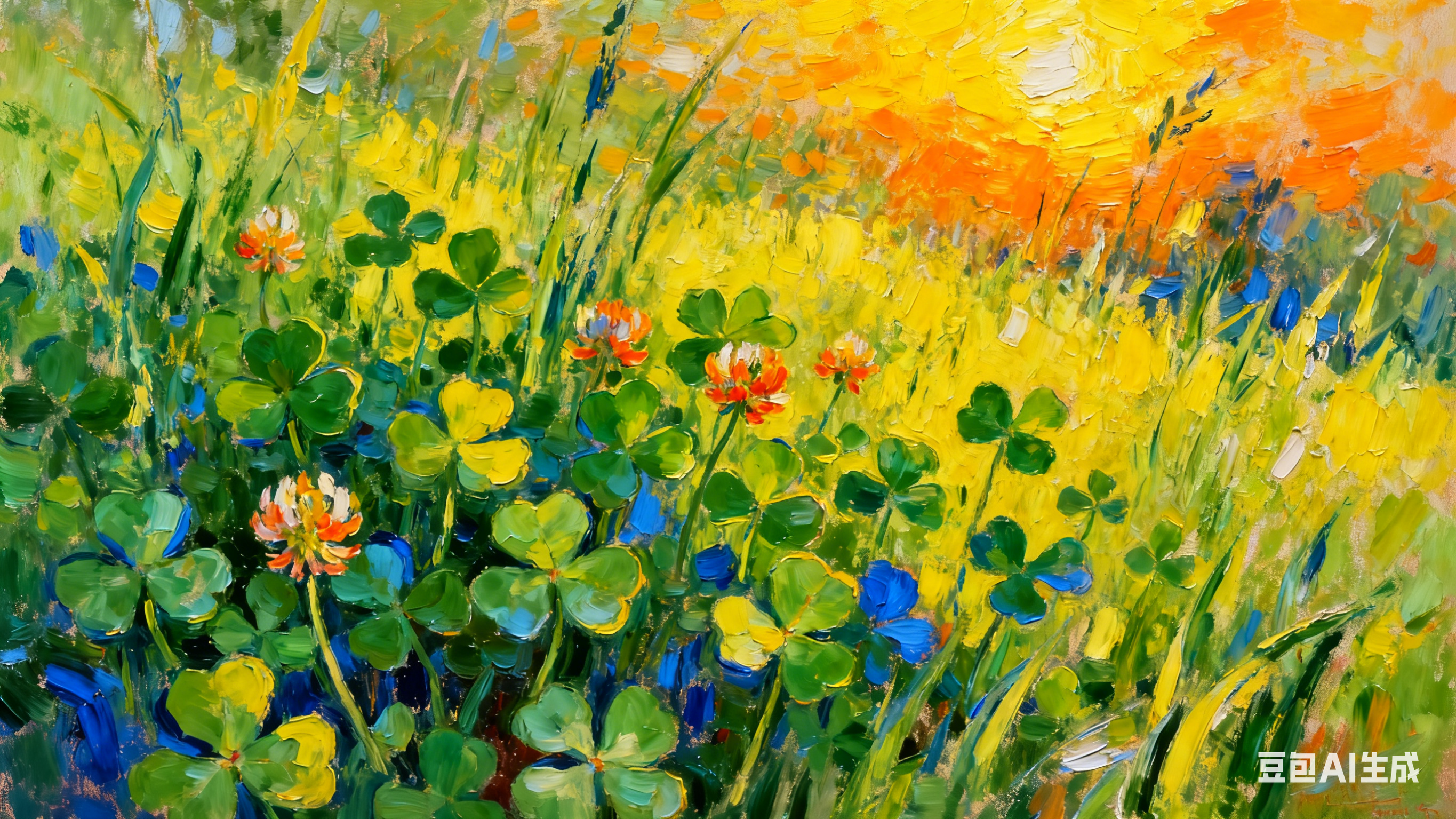 生成三叶草图片