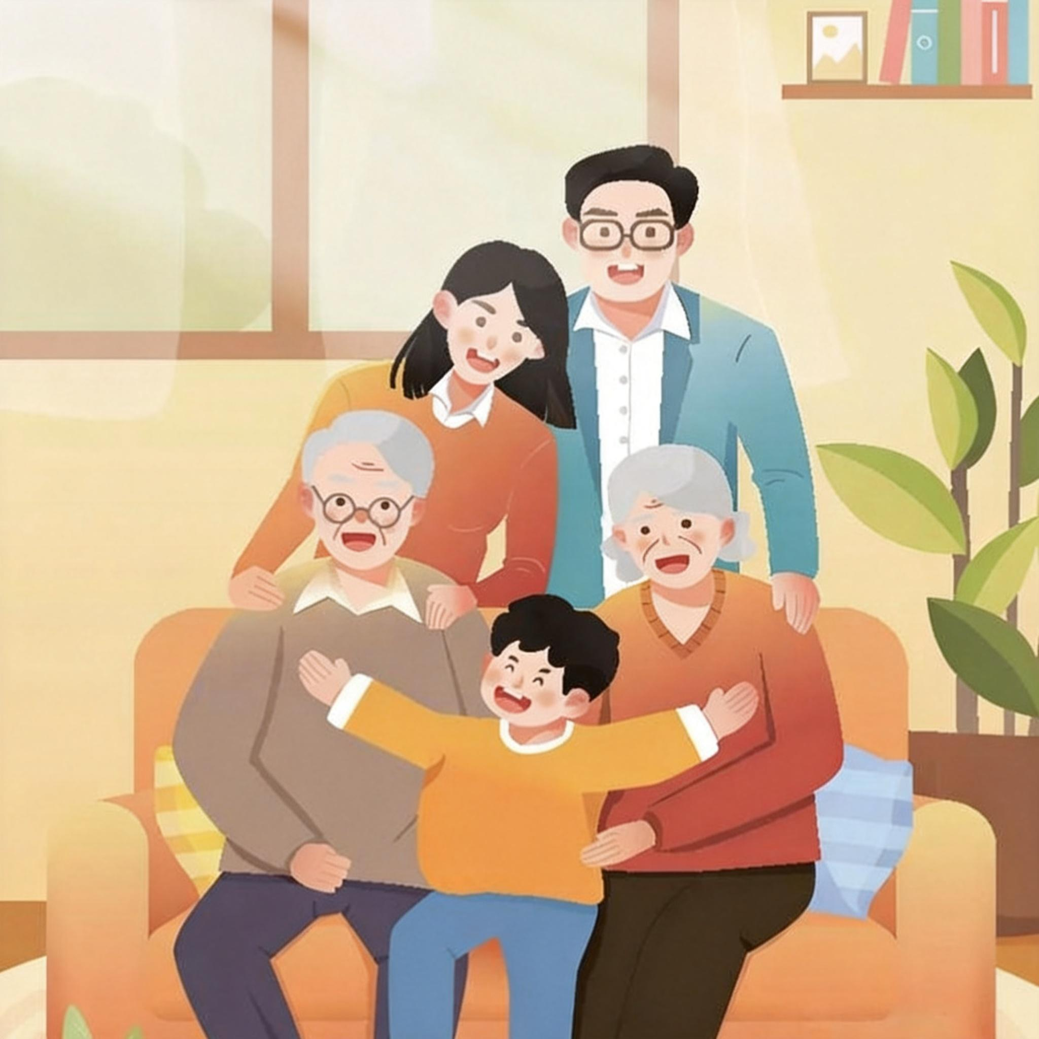 jimeng-2026-01-04-8417-全家福，没有字