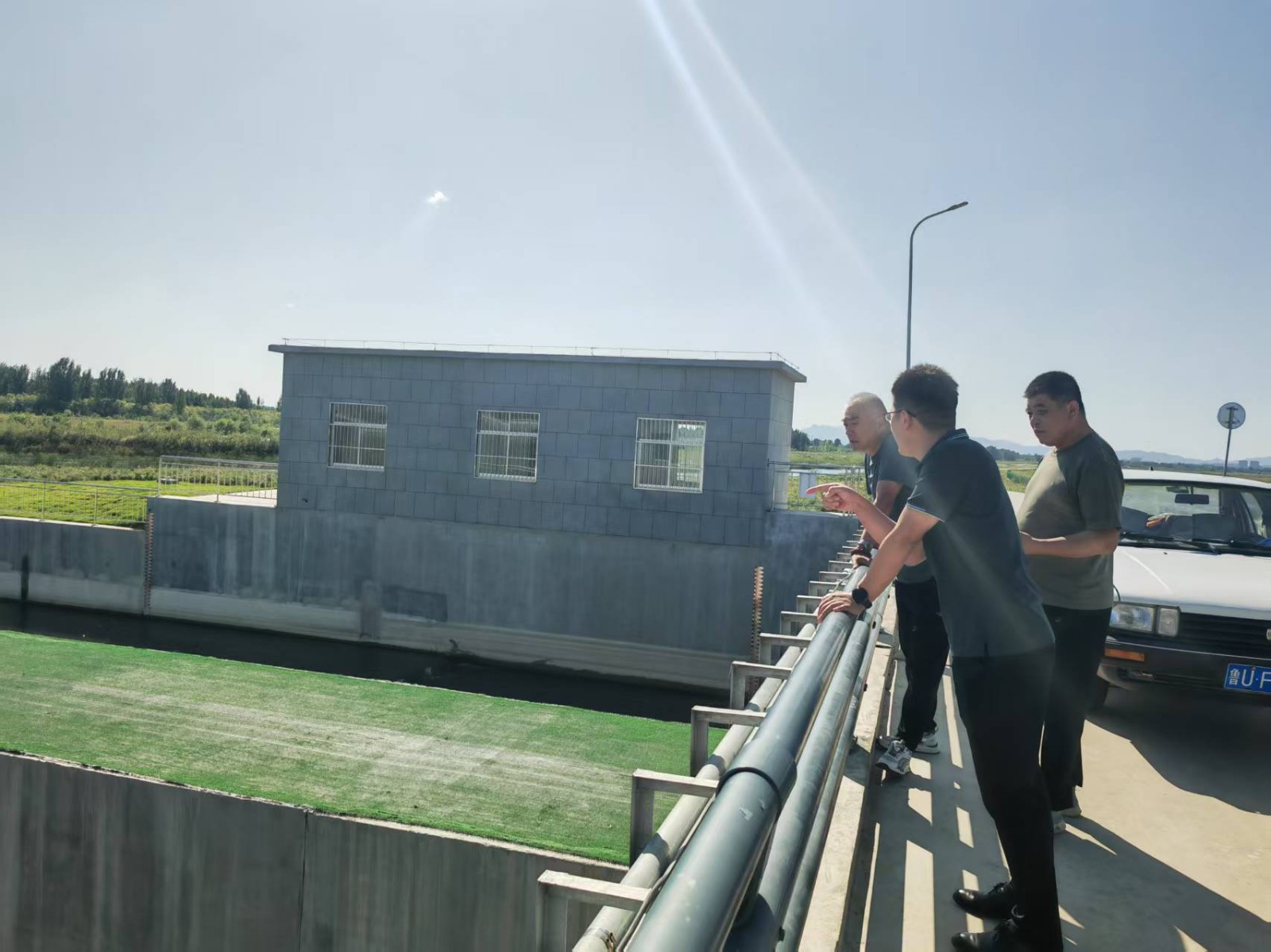 到宋化泉水库查看水源地及供水保障工作