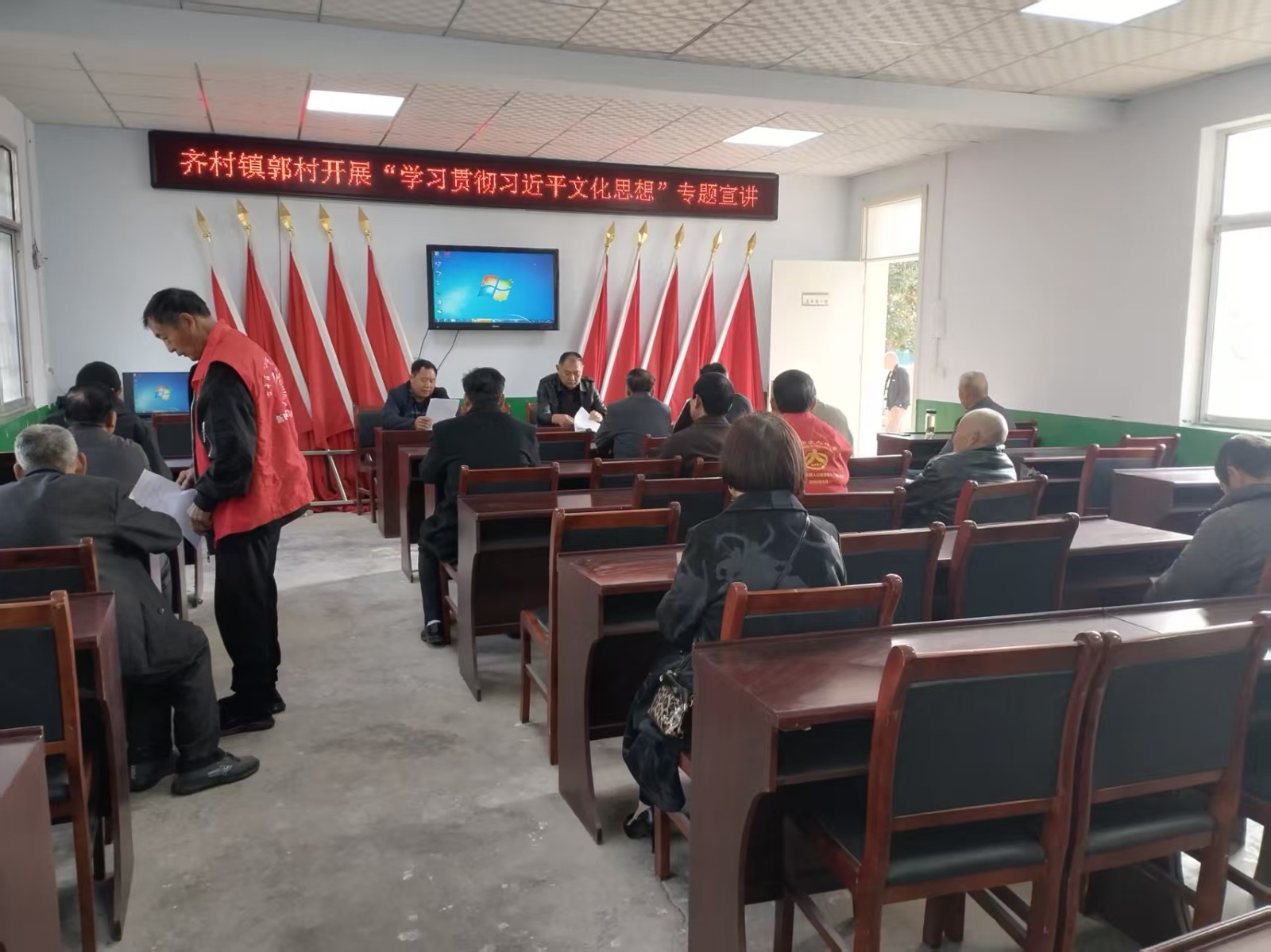 齐村镇郭村开展“学习贯彻习近平文化思想”专题宣讲