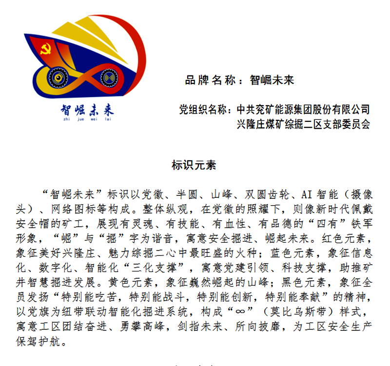 “智崛未来”党建品牌标示