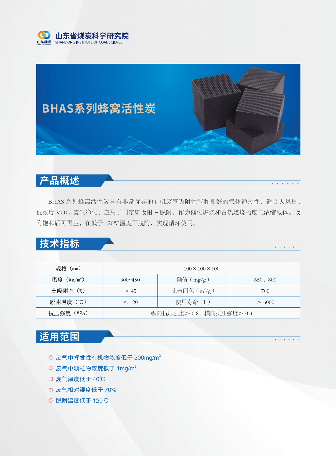 BHAS系列蜂窝活性炭