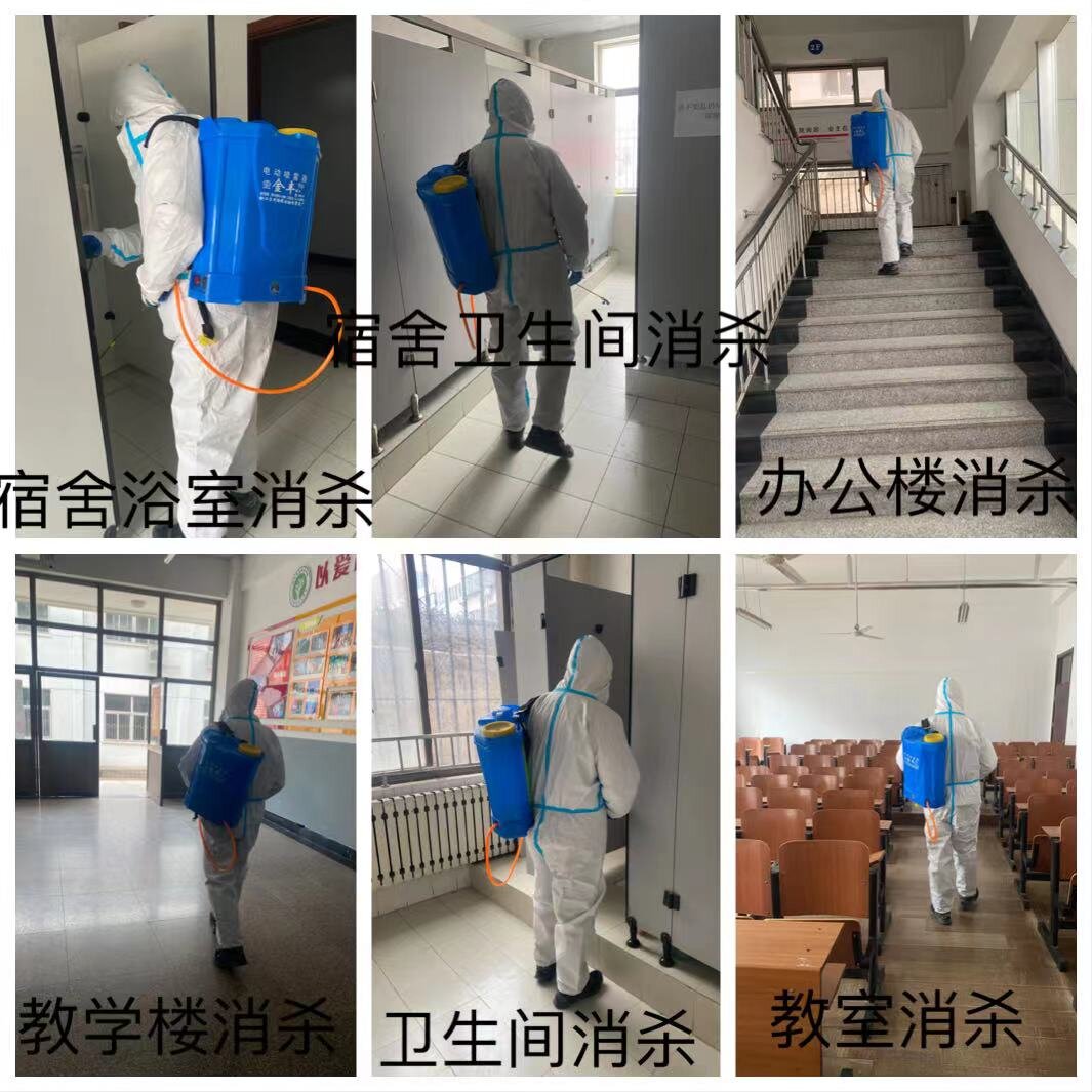 学前教育与戏剧系团总支联合文东校区各部门开展校园爱国卫生运动