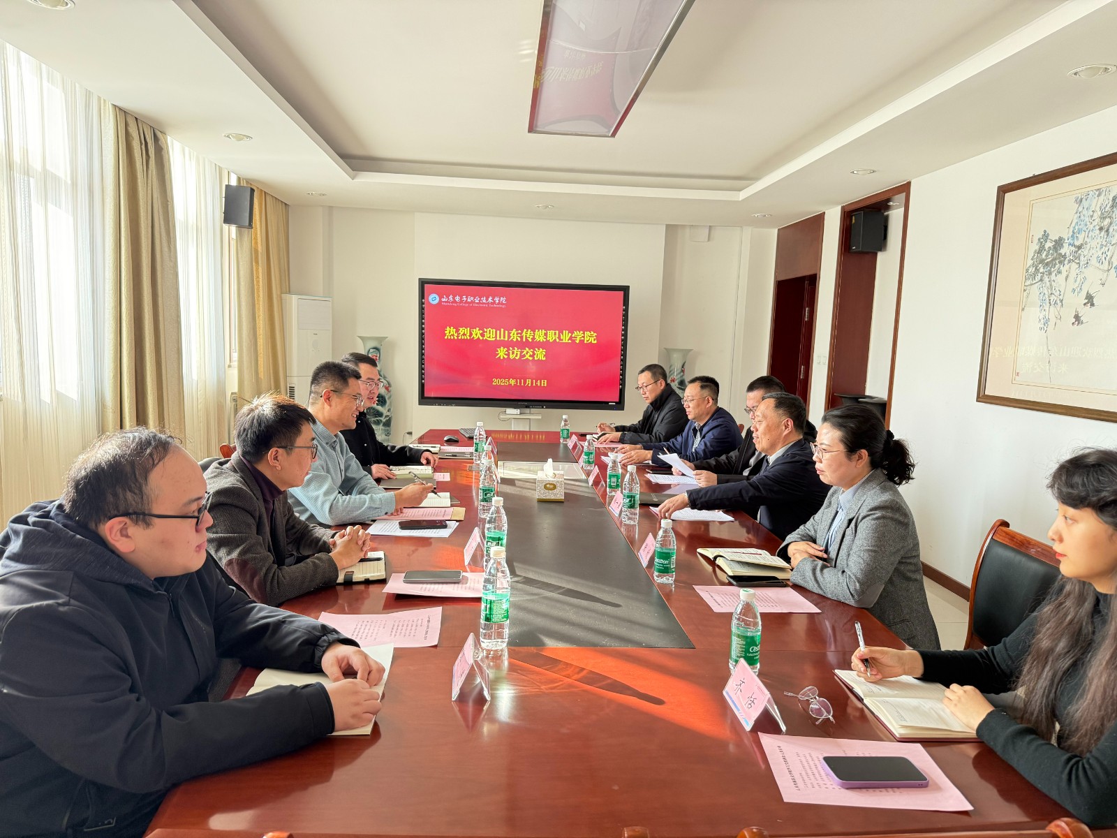 我院赴山东电子职业技术学院交流学习