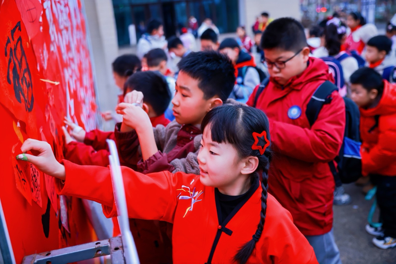 九原区世纪路第一小学开学典礼