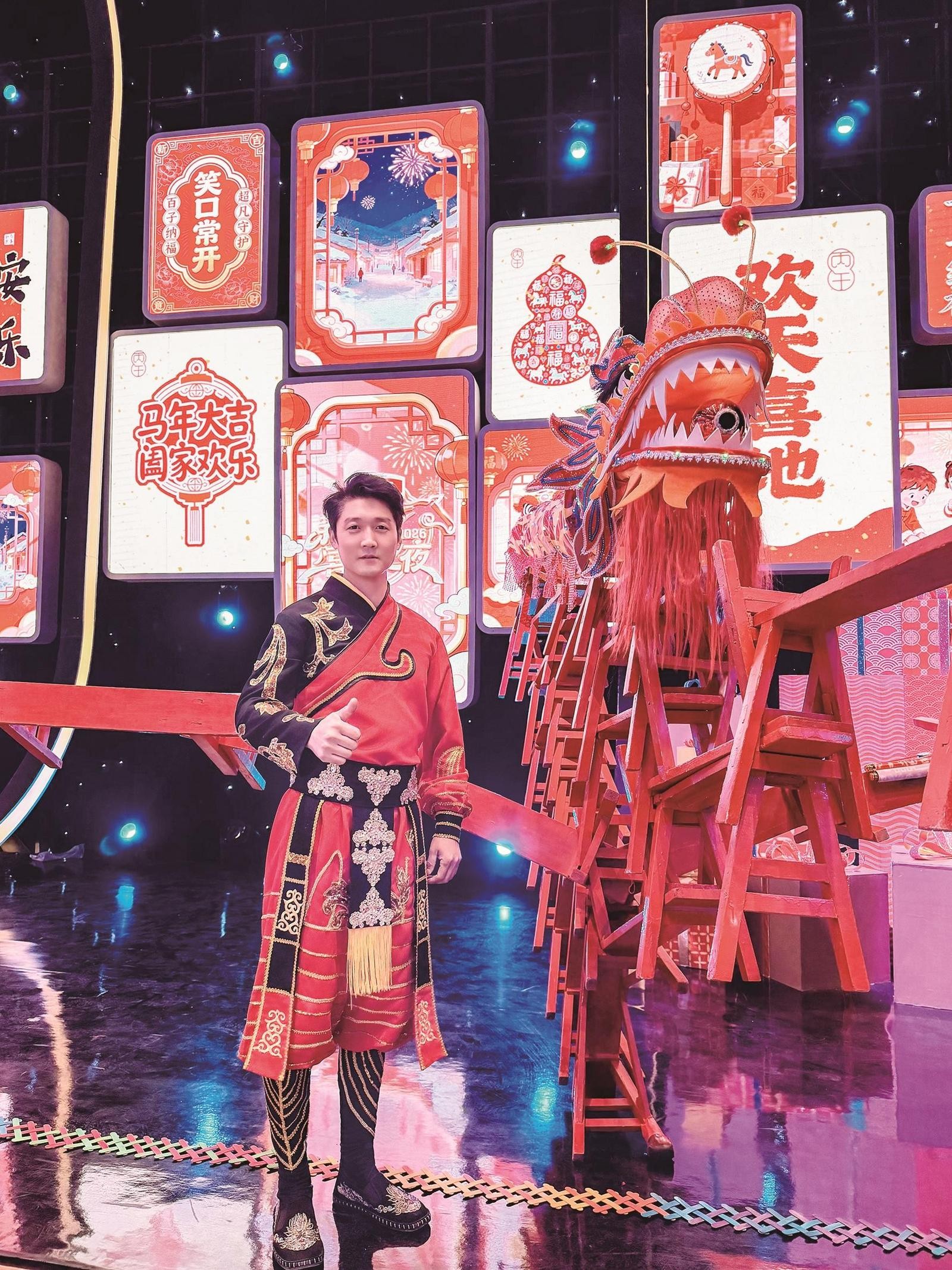 宗怀杰参加央视节目录制。